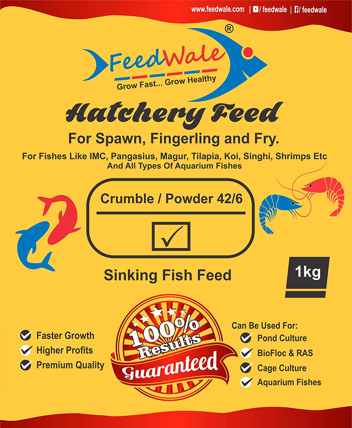 Buy FeedWale Koi Delight Fish Food 700gm Floating Feed for